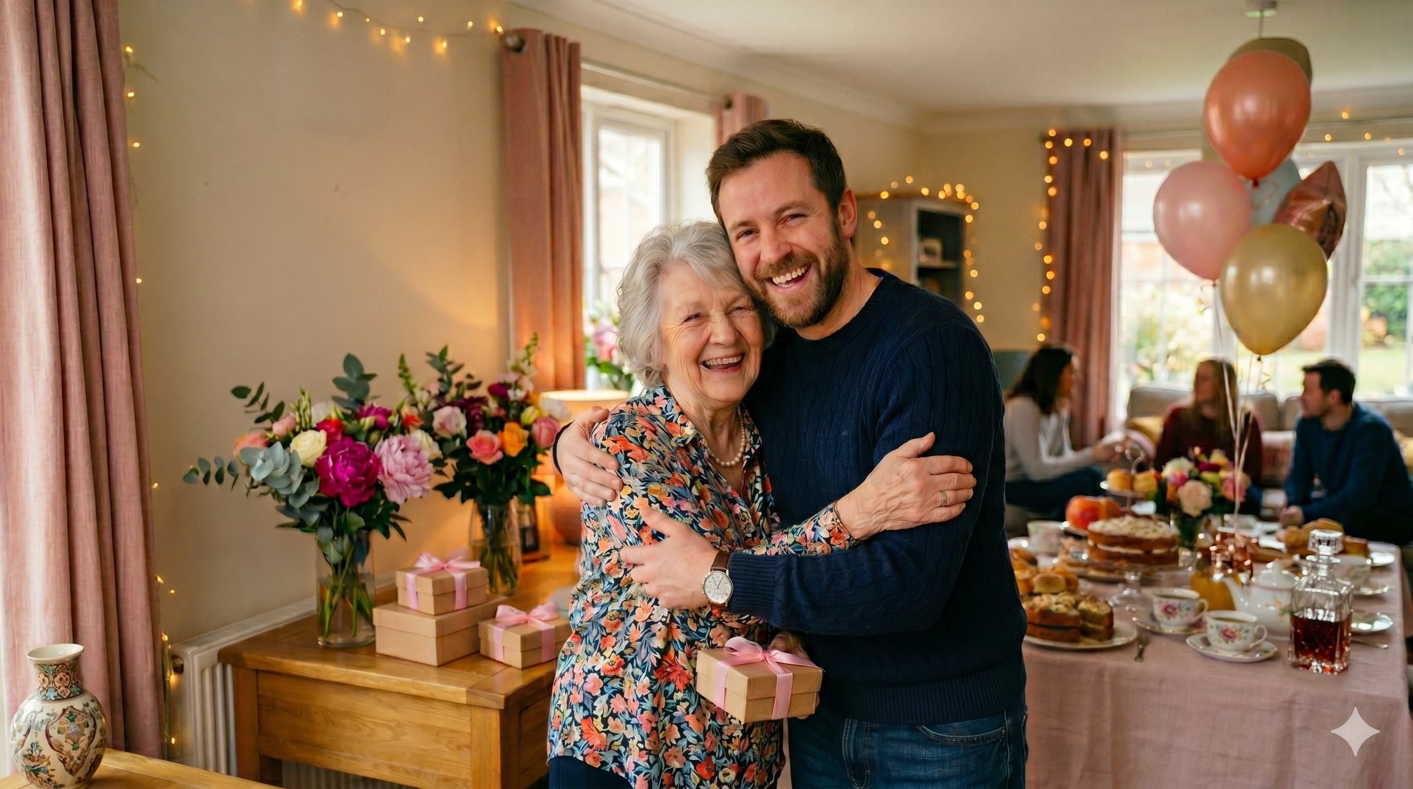 Mother and daughter sharing a moment
